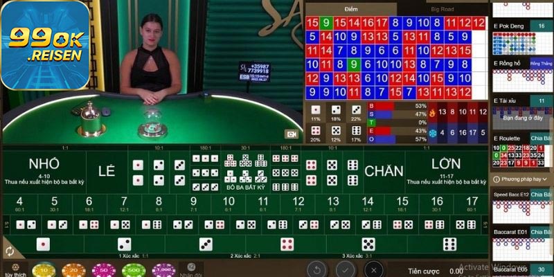 Các cửa cá cược phổ biến trong sicbo online